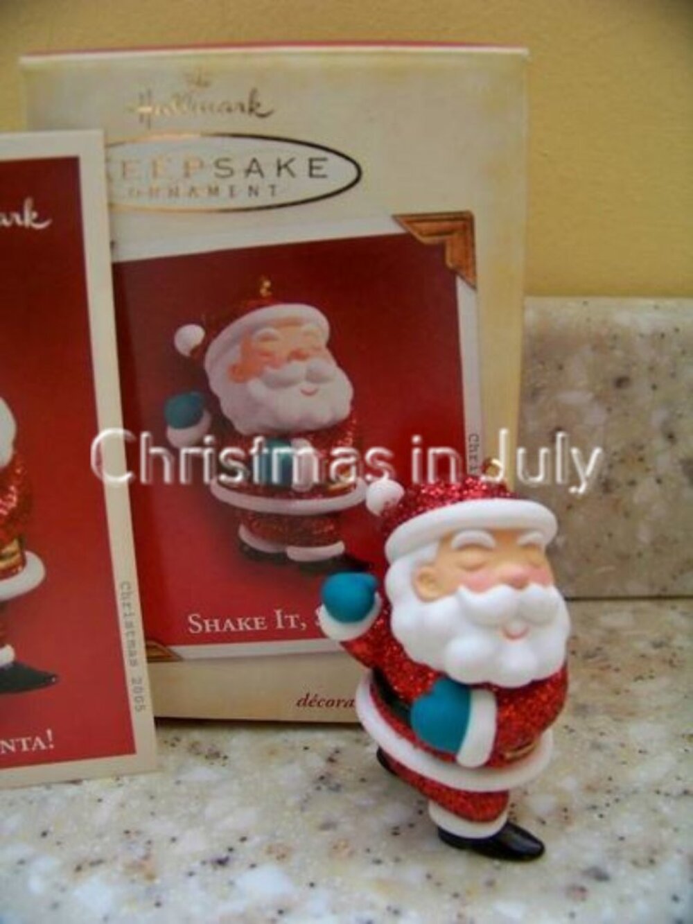 Hallmark 2005 Shake It, Santa Claus Christmas Ornament